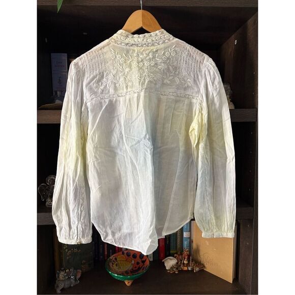 NWT LoveShackFancy Ronda Top In Lily Pond Hand Dye Size Medium $225 MSRP - Picture 4 of 8